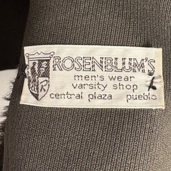 Vintage Mens Zero King 36S Brown Wool Coat Faux Fur Collar & Lining - Picture 4 of 13